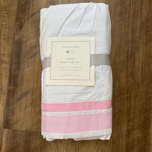 Pottery barn, crib skirt